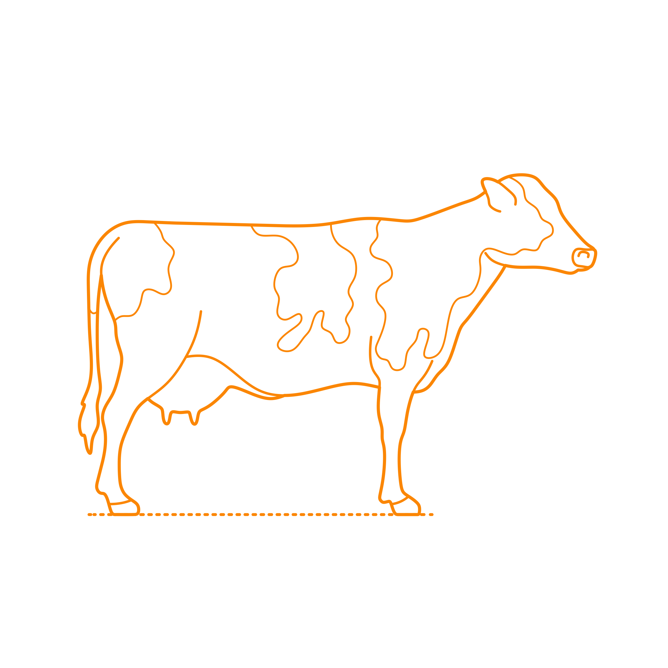 Animals Bovines Holstein Friesian Cattle Svg Line Art Free Vectors